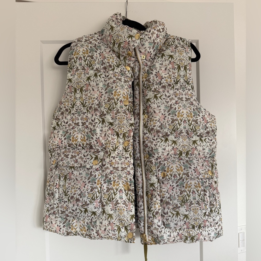 NWOT J. Crew x Liberty vest